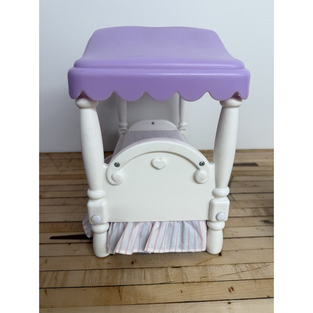 Little Tikes My Size Barbie Doll Size Canopy Bed Vintage 1990's - Picture 3 of 3
